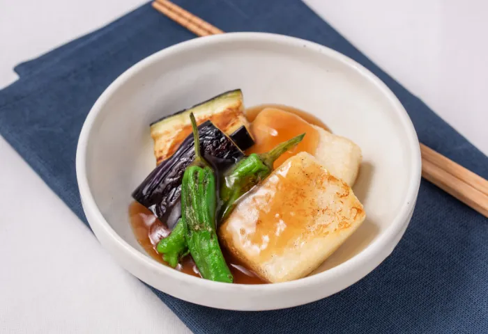 豆腐と茄子の揚げだしあん